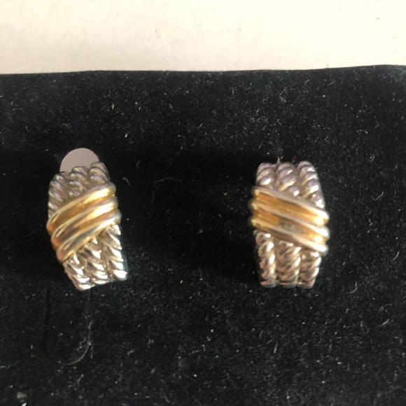 Three sets of vintage clip on earrings. Can be worn togeather or separate. - Picture 6 of 8